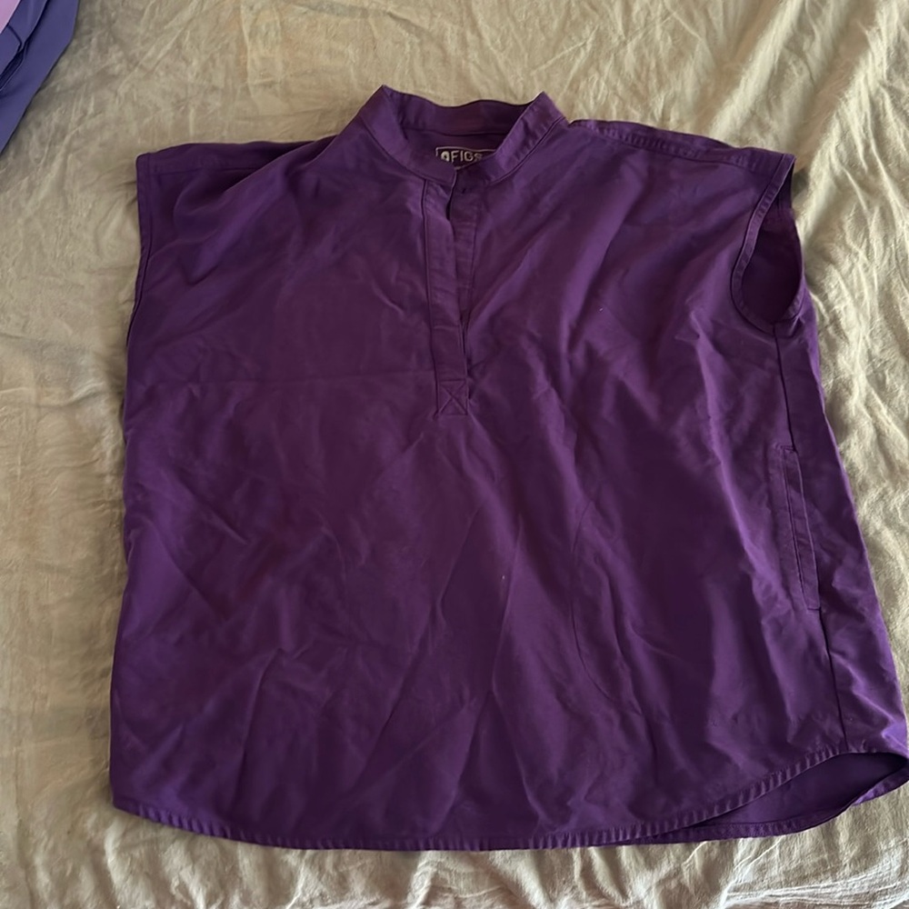 figs purple scrub top